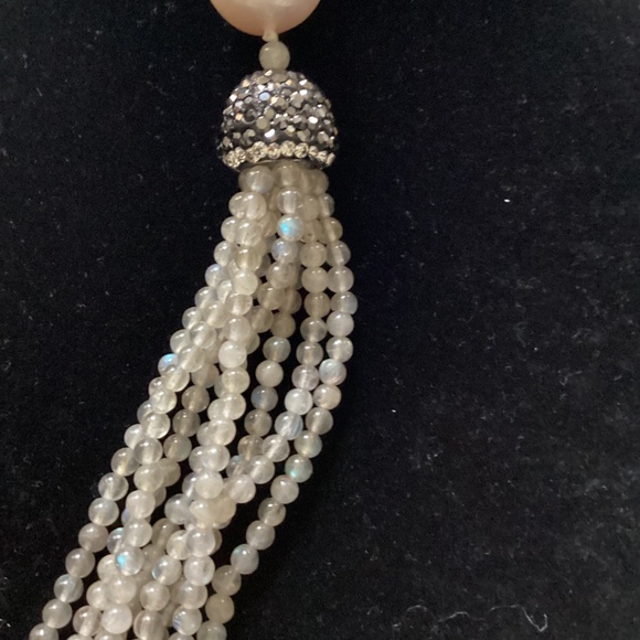 Pearl and Labadorite Versatile Necklace - Picture 6 of 6